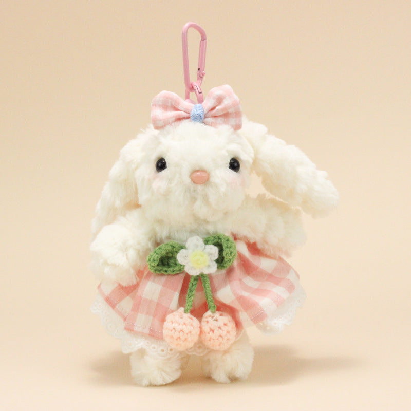 Floppy-Eared Rabbit Bunny Plush Pendant