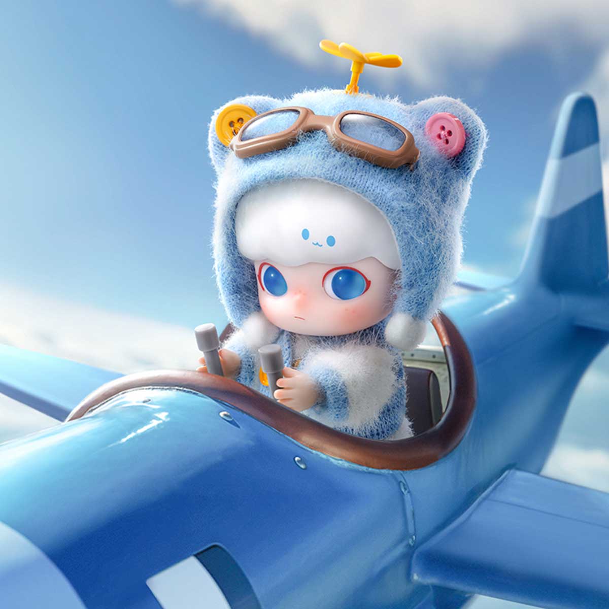 DIMOO Pilot Bear Action Figure