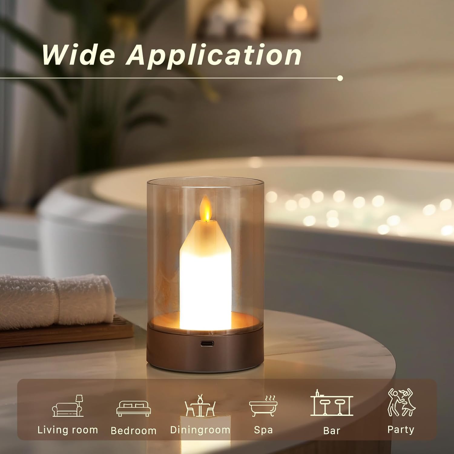 Flameless Candle Gesture Table Lamp