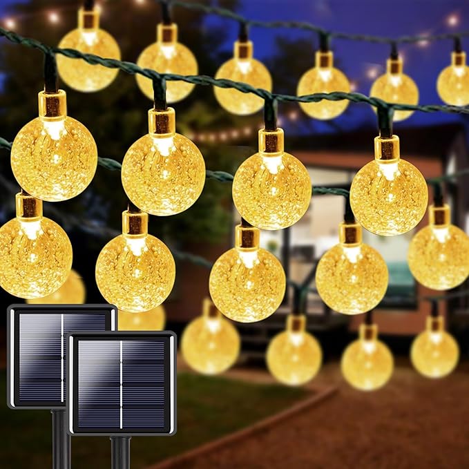 Christmas Outdoor Acrylic Ball Solar String Lights