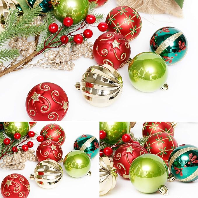 30pcs Christmas Tree Hanging Ball Ornaments