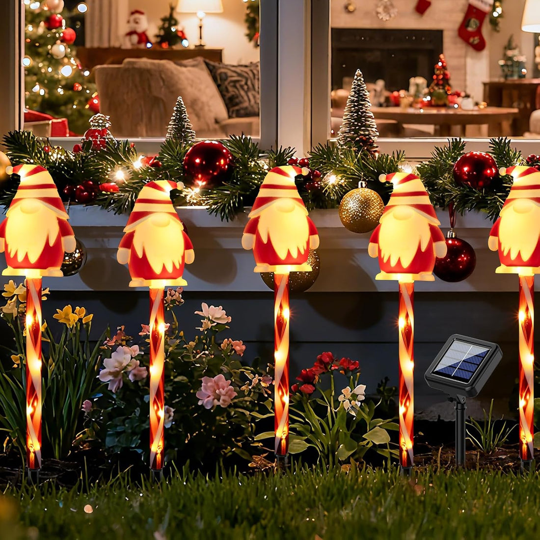 Christmas Santa Solar Garden Stake Light
