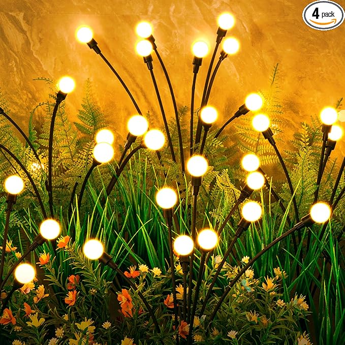 Garden Decor Firefly Lights Outdoor Solar Lights