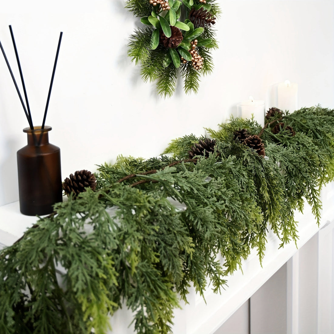 Realistic Faux Cedar Garland