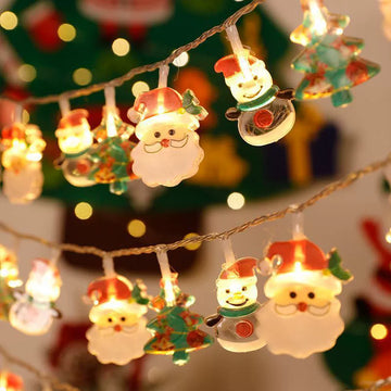 Christmas Santa Claus Snowman Decorative Light String