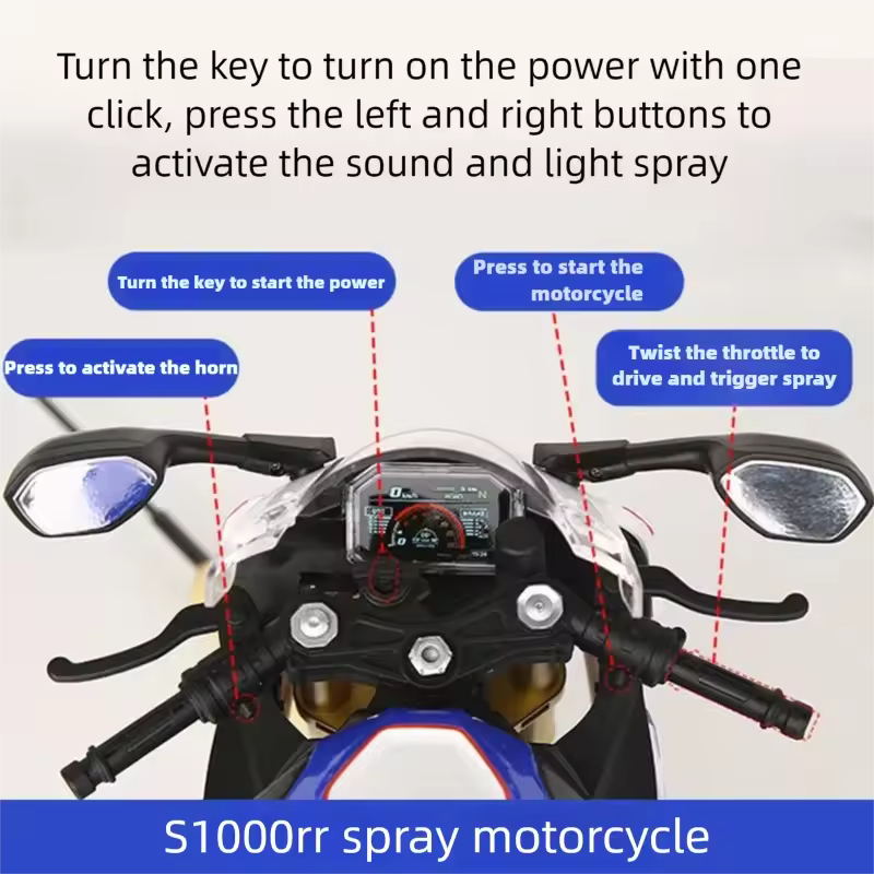 1:6 Scale BMW S1000RR Model - Sound, Smoke and Light