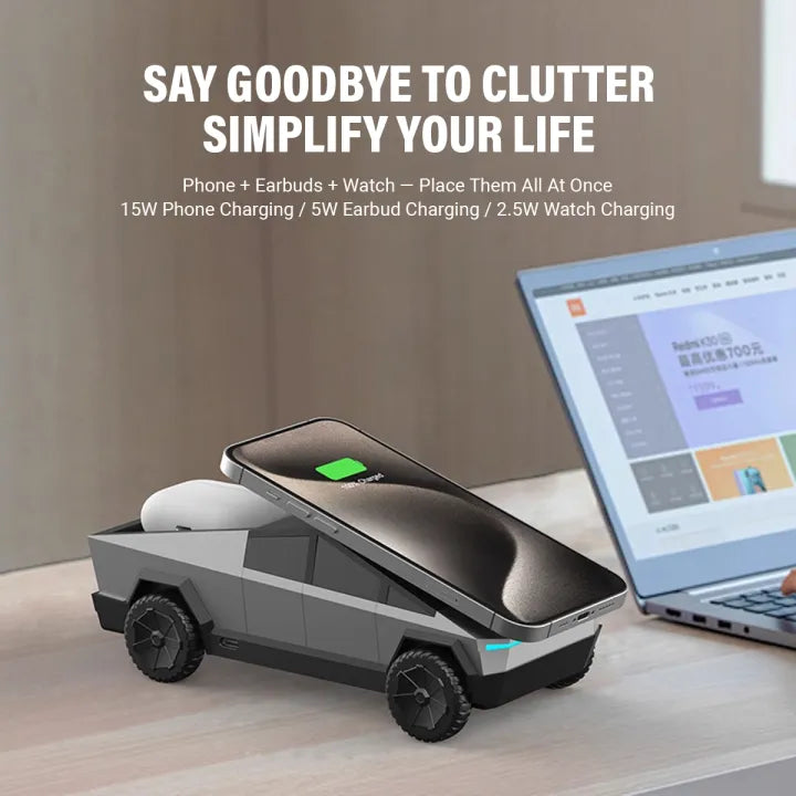 Cybertruck 3-in-1 Creative Wireless Charger