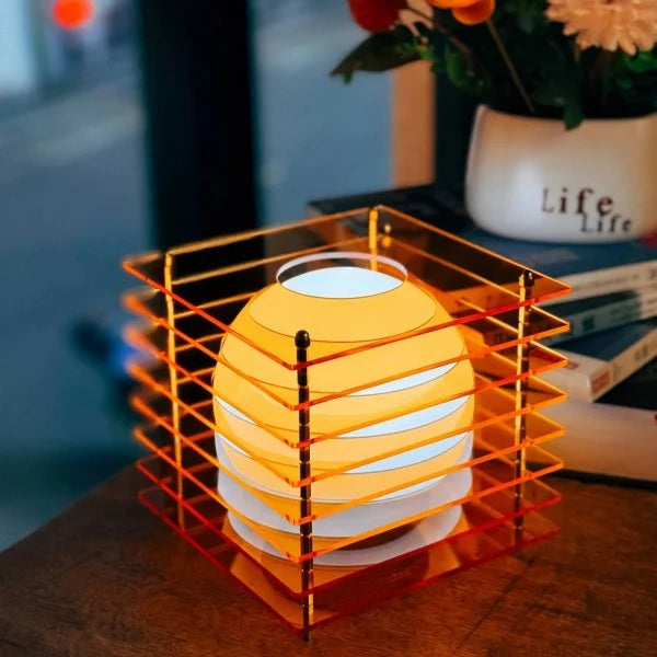 Geometric Moon Cube Creative Lamp