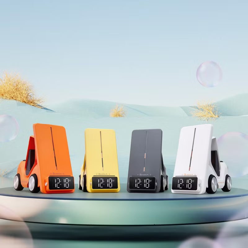 3-in-1 Forklift Wireless Charger & LCD Clock